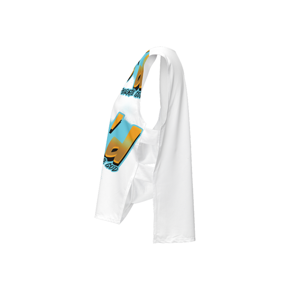 G-Inc'd  Seamless Open Side Tank Top White