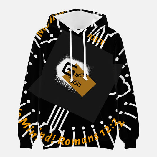 G-Inc'd Round Collar Hoodie Black