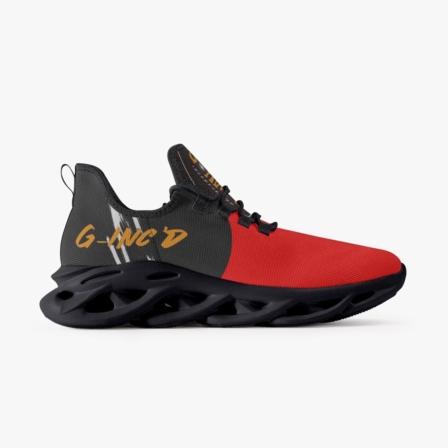 Unisex G-Inc'd Mesh Knit Sneakers -Red/ Black