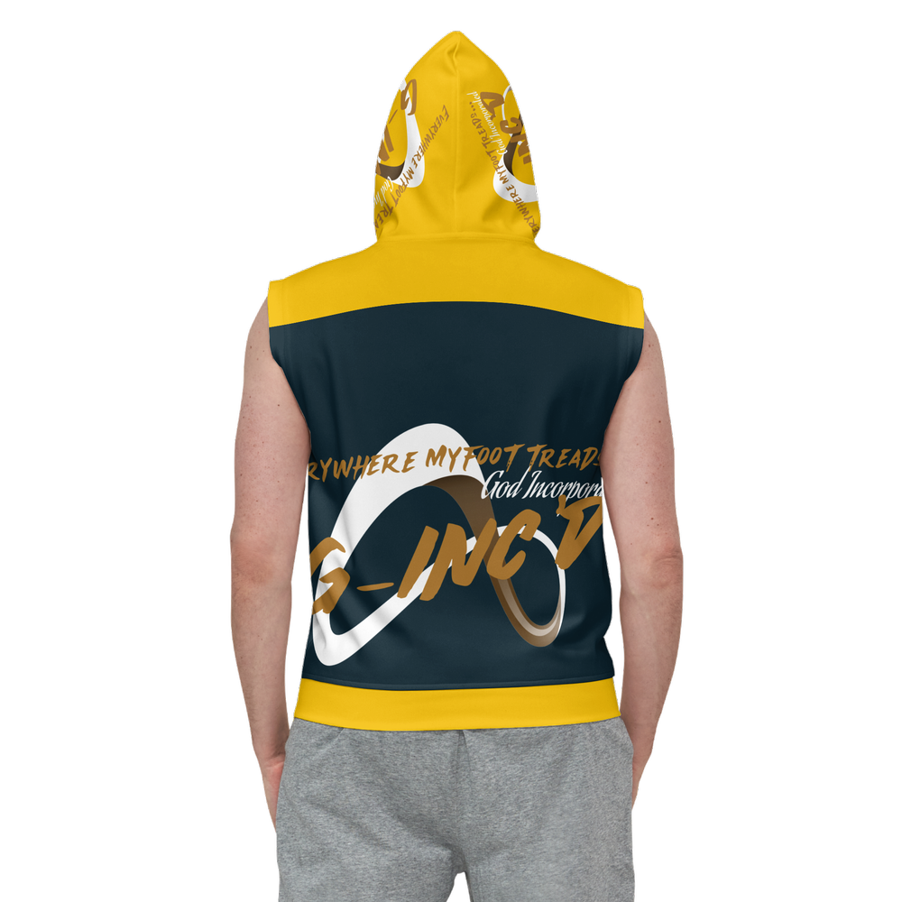 G-Inc'd Unisex Sleeveless Pullover Hoodie Yellow