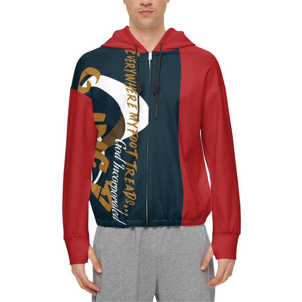 G-Inc'd Men’s Relaxed Fit Full-Zip Jacket Red