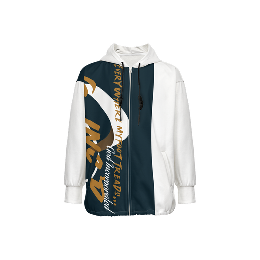 G-Inc'd Men’s Relaxed Fit Full-Zip Jacket White