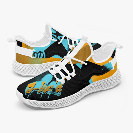 G-Inc'd Mesh Knit Turquoise Sneakers