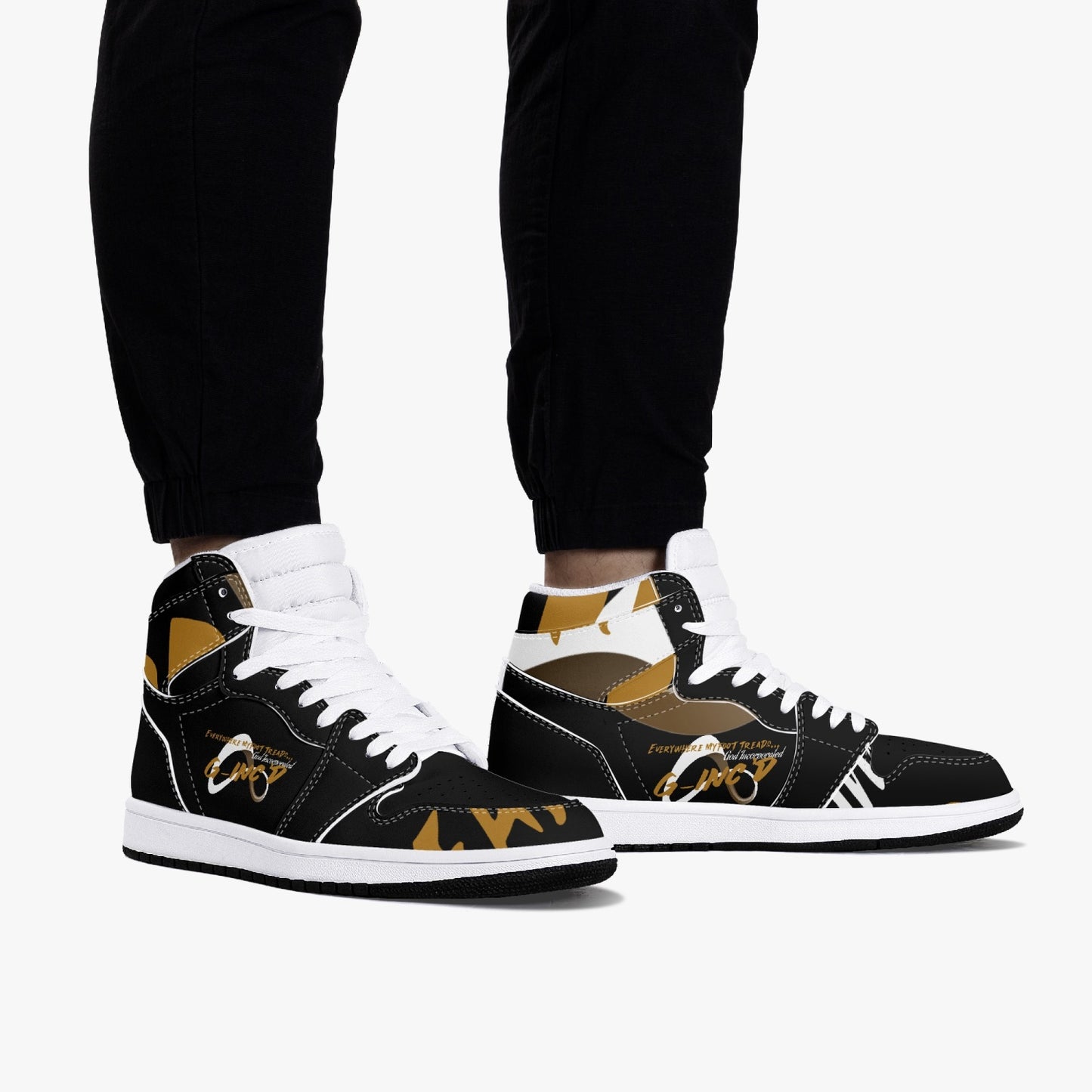 G-Inc'd  Crazy Treads Leather Sneakers