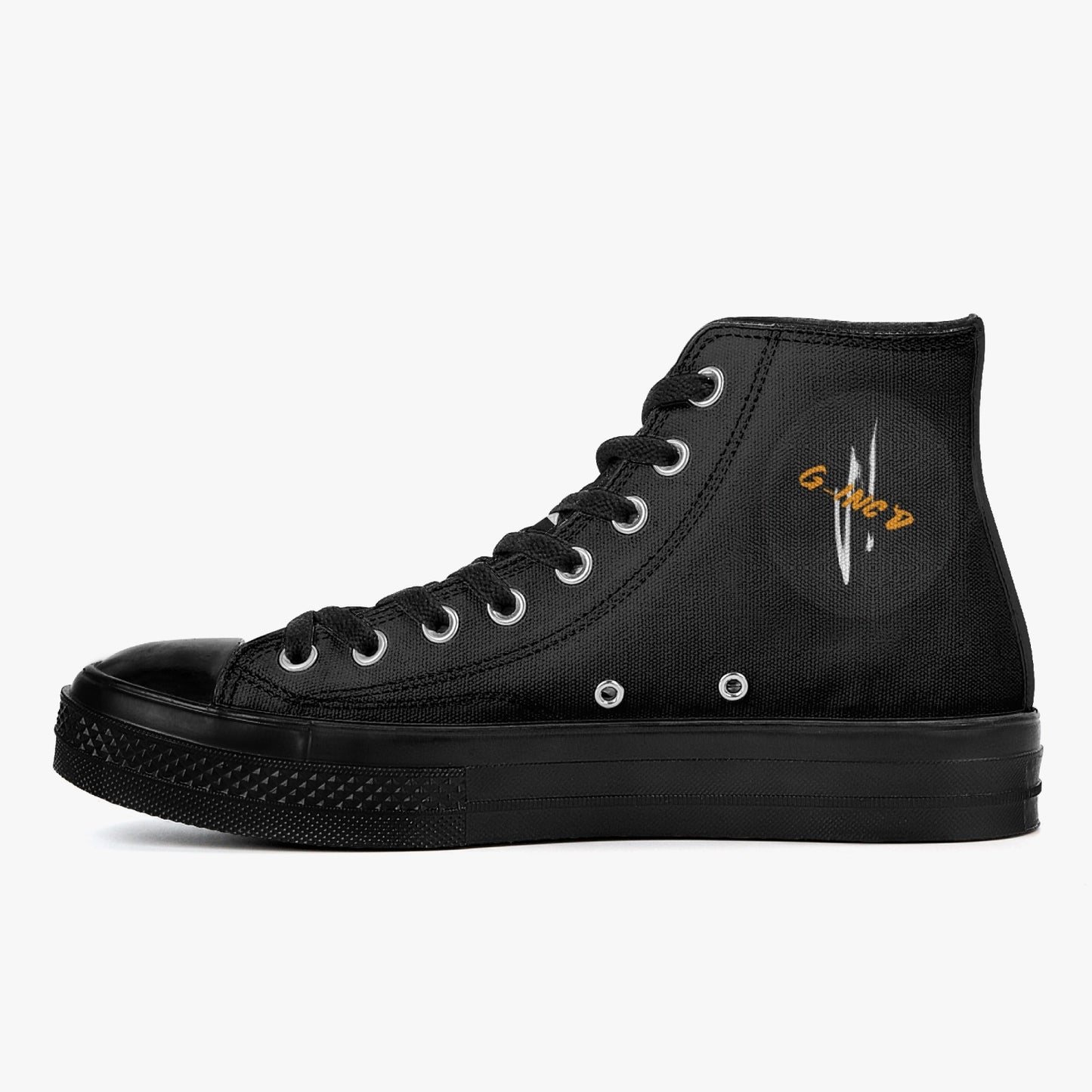Unisex New High-Top Canvas Shoes - Black