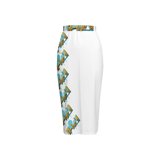 G-Inc'd  Back Split Pencil Skirt White