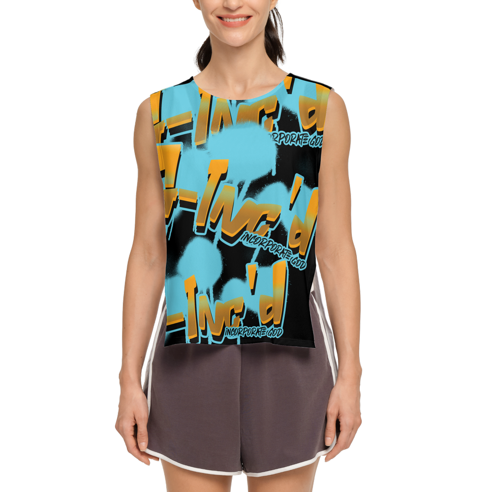 G-Inc'd  Seamless Open Side Tank Top Black