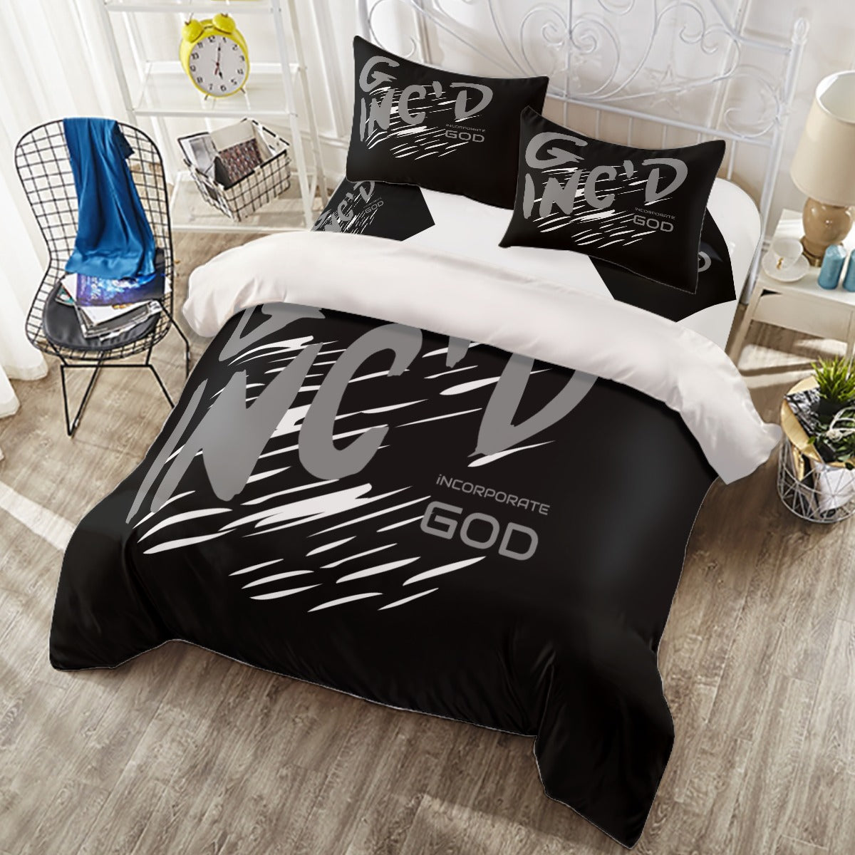 G-Inc'd Four-piece Duvet Cover Set