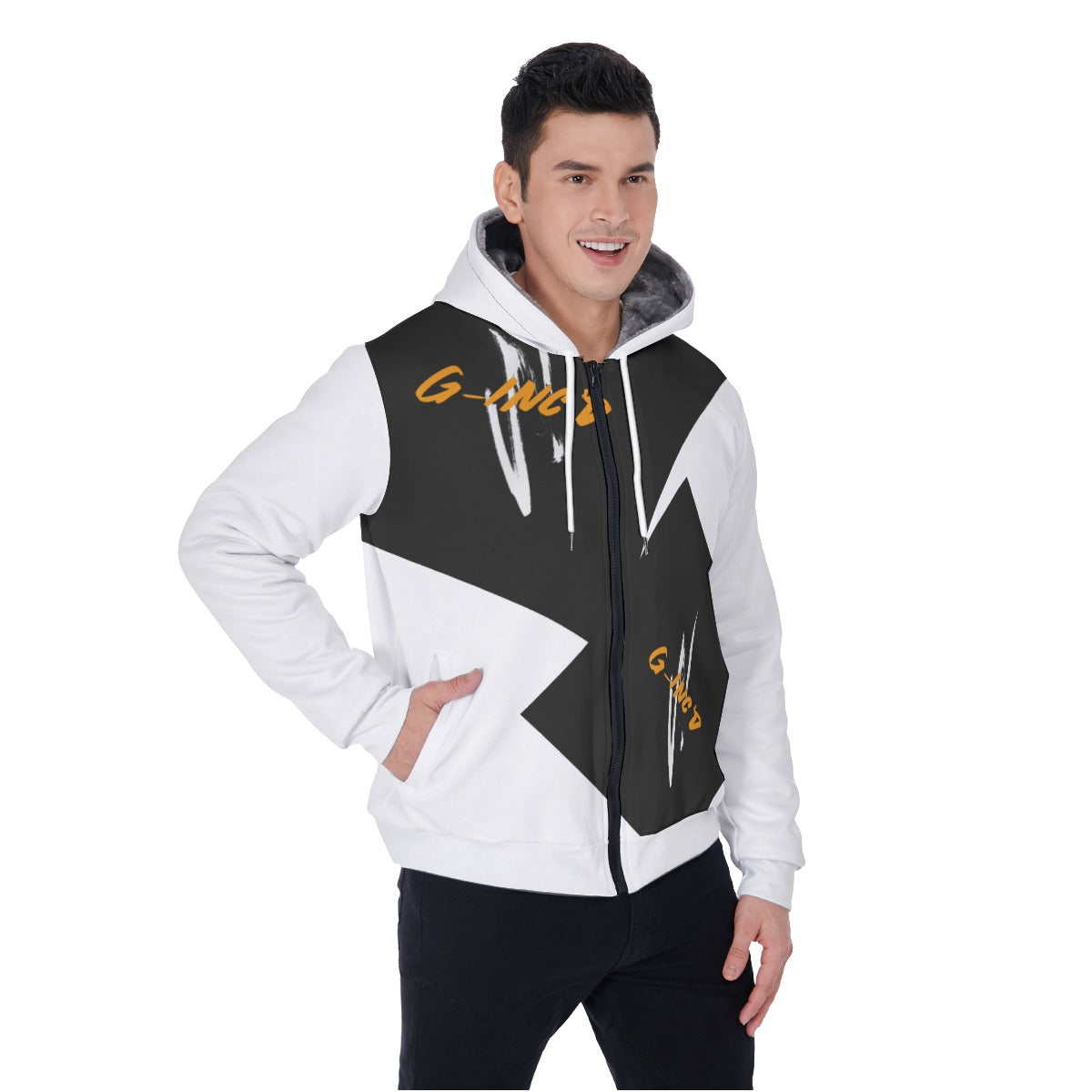 G-Inc'd Men's Sherpa Fleece Zip Up Hoodie