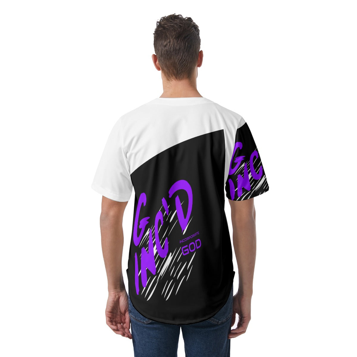 Short Sleeve Baseball Jersey (Grape)