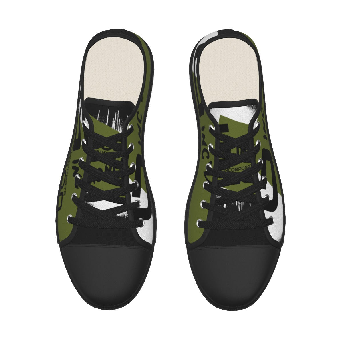 Men's Low-cut Canvas Shoes (Olive)