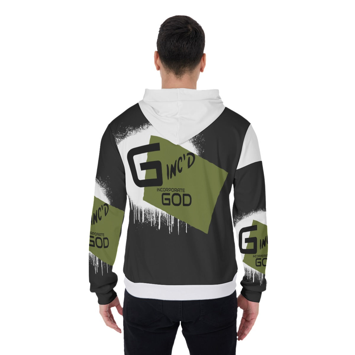 Thicken Pullover Hoodie (Olive)