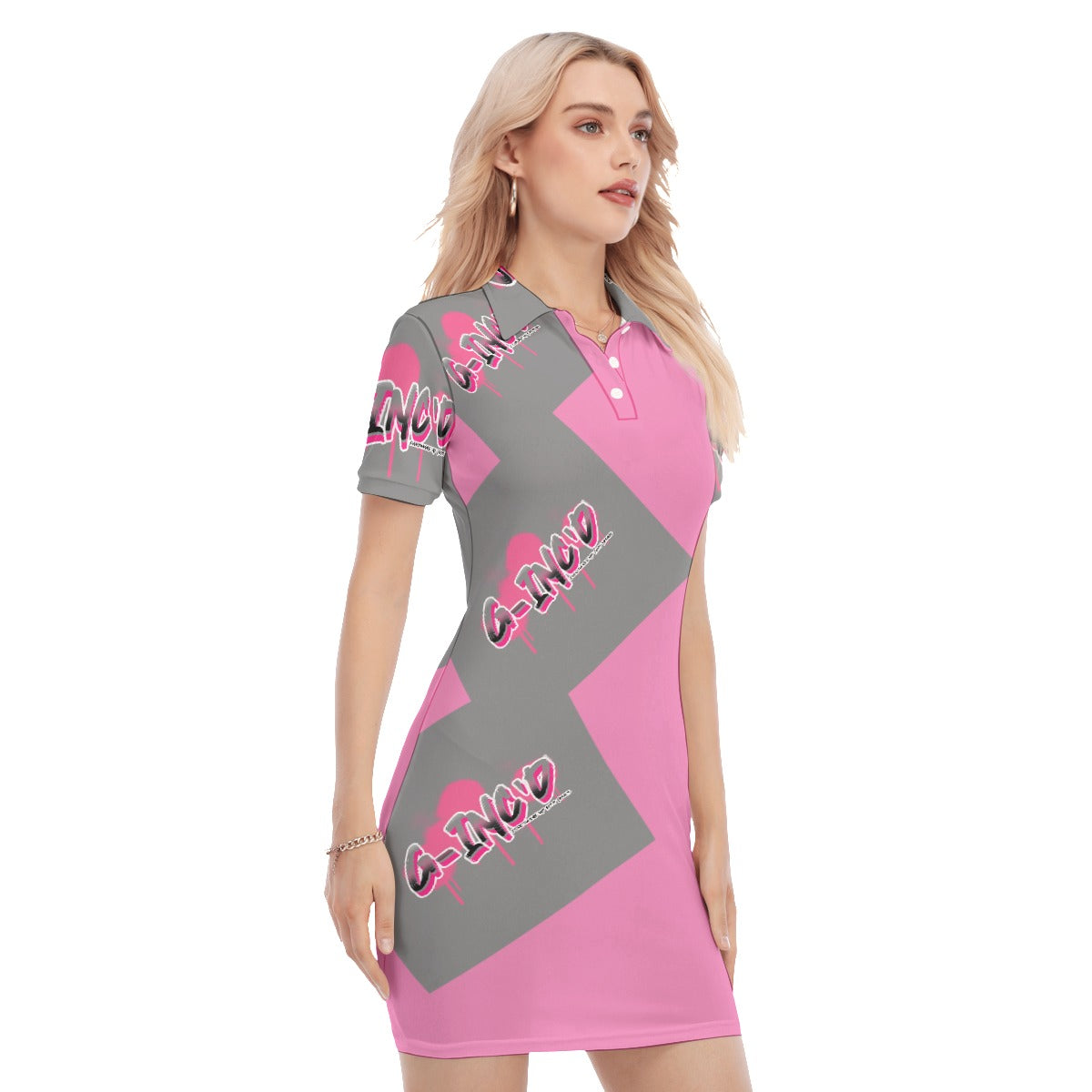 G-Inc'd  Polo Collar Dress