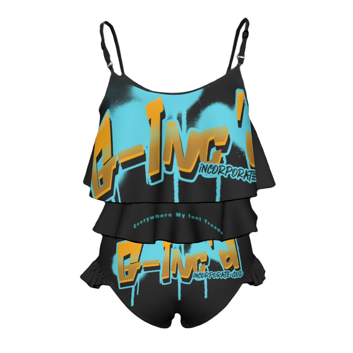 G-Inc'd Girls Swimsuit Turquoise