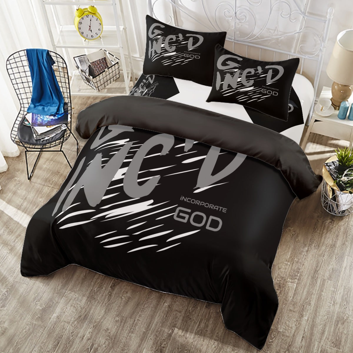 G-Inc'd Four-piece Duvet Cover Set