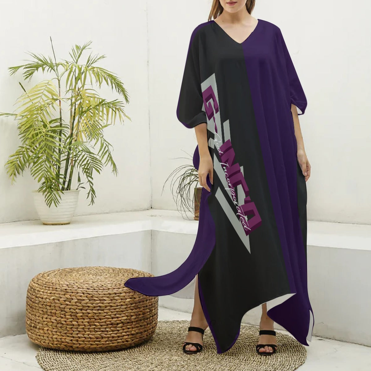 G-Inc'd  Kaftan Robe Plum