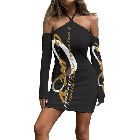 G-Inc'd Halter Lace-up Black