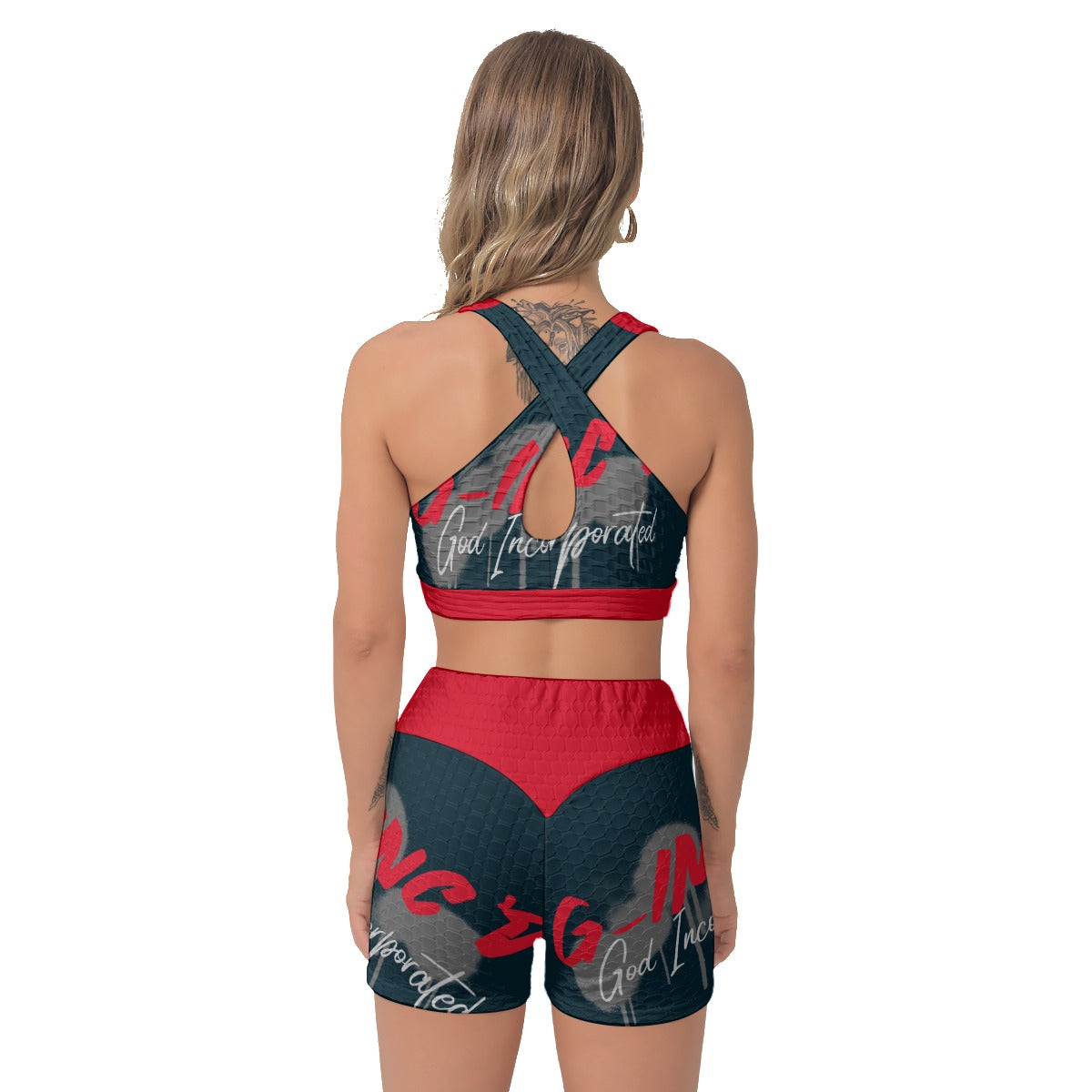 G-Inc'd Sports Bra Suit Red