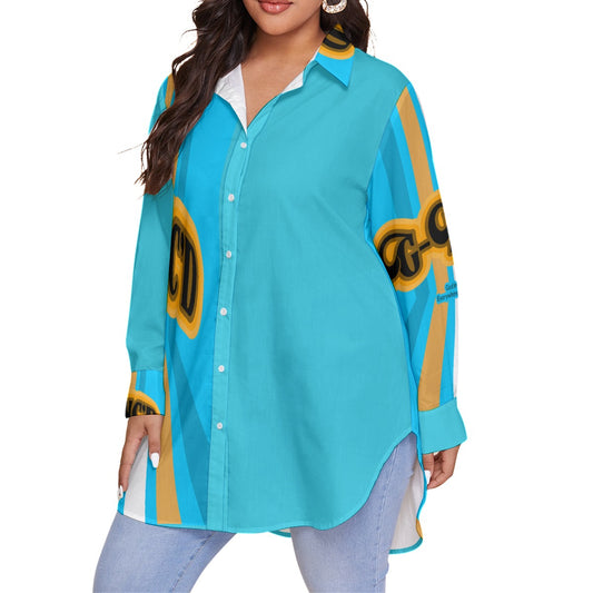 Faith Streetwear Womens Oversized Shirt -Teal | G-Inc'd