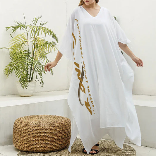 G-Inc'd Kaftan Robe White