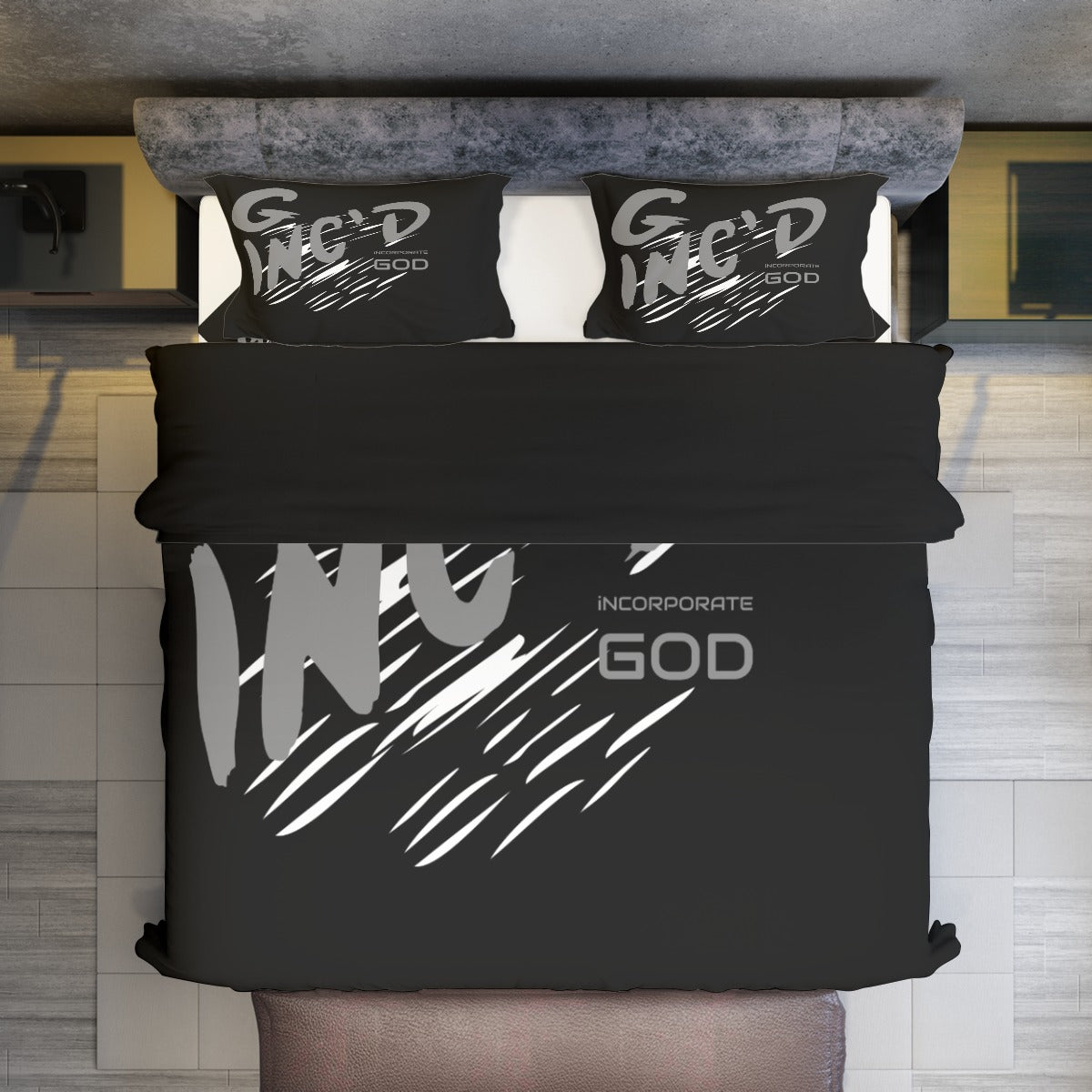 G-Inc'd Four-piece Duvet Cover Set