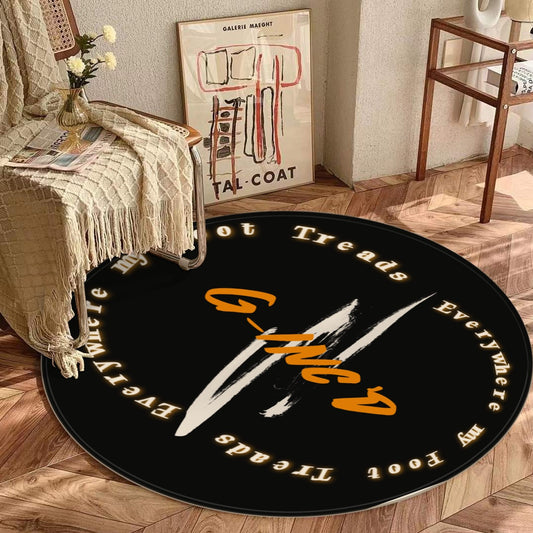 Foldable round mat