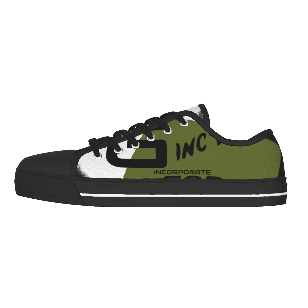 Men's Low-cut Canvas Shoes (Olive)