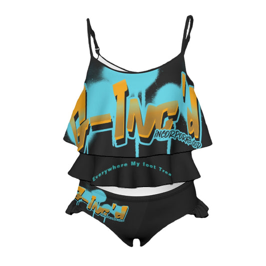 G-Inc'd Girls Swimsuit Turquoise