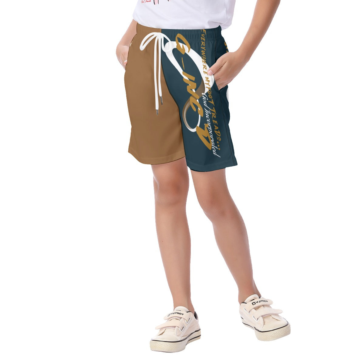 G-Inc'd Kid's Beach Shorts Brown