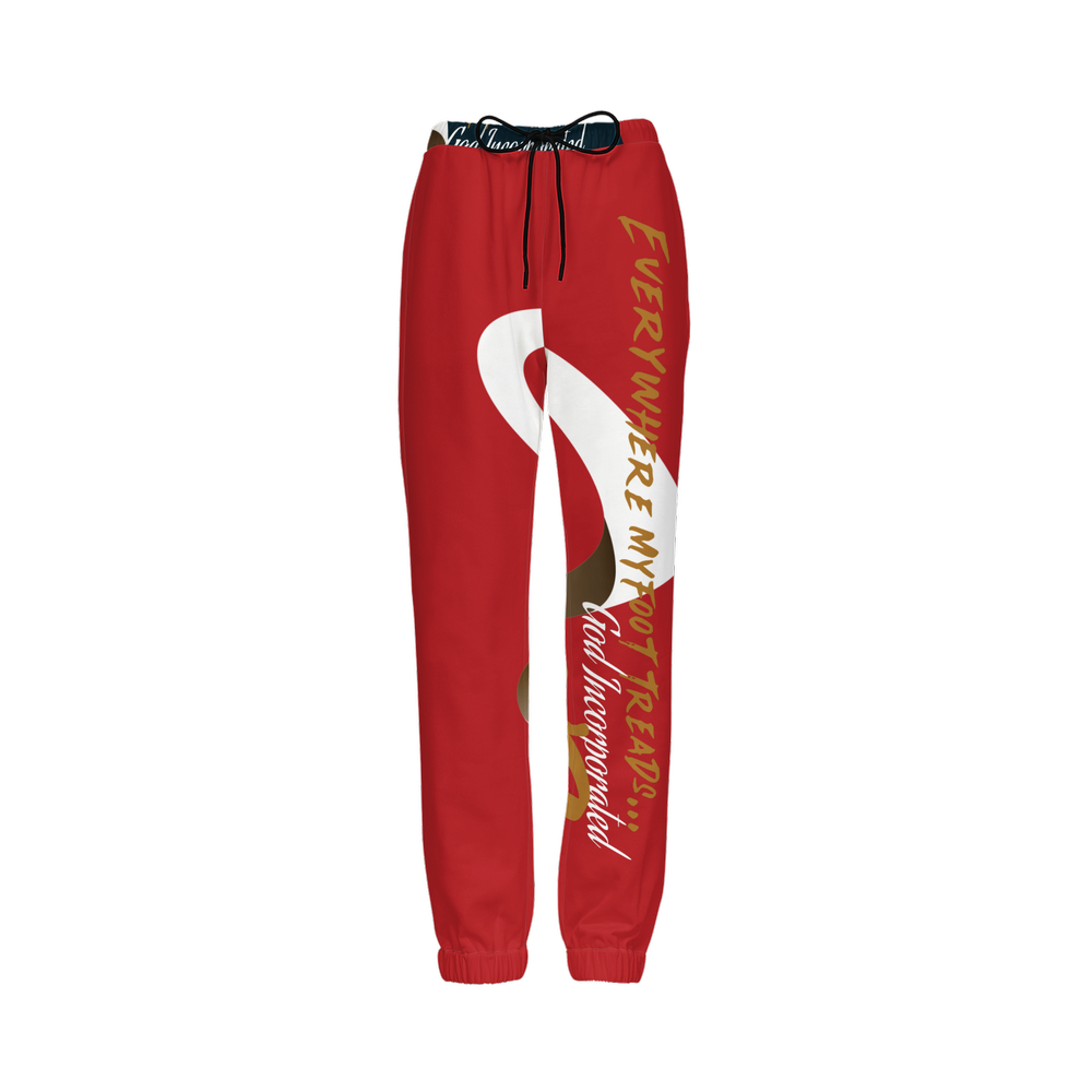 G-Inc'd Unisex Casual Fit Jogging Pants Red