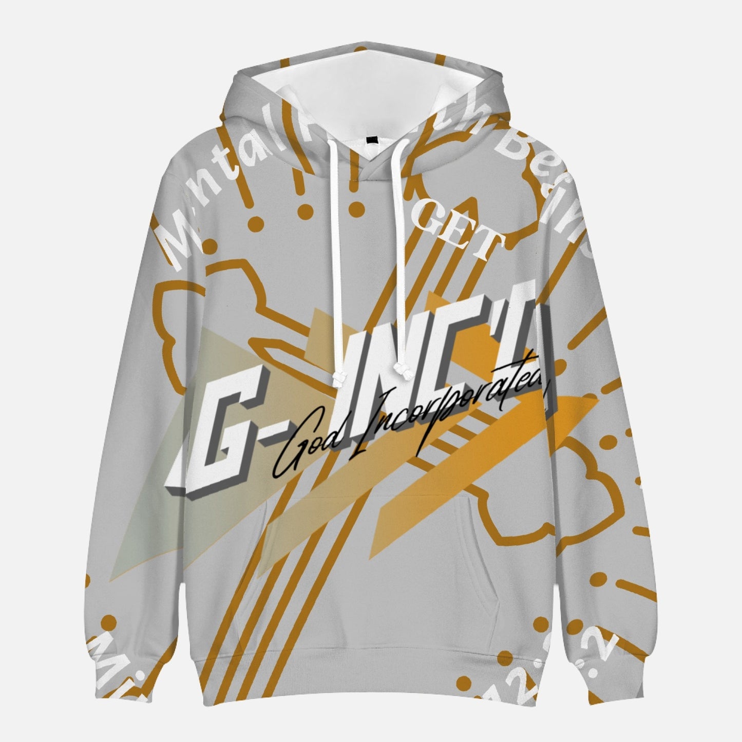 G-Inc'd  Round Collar Hoodie Gray