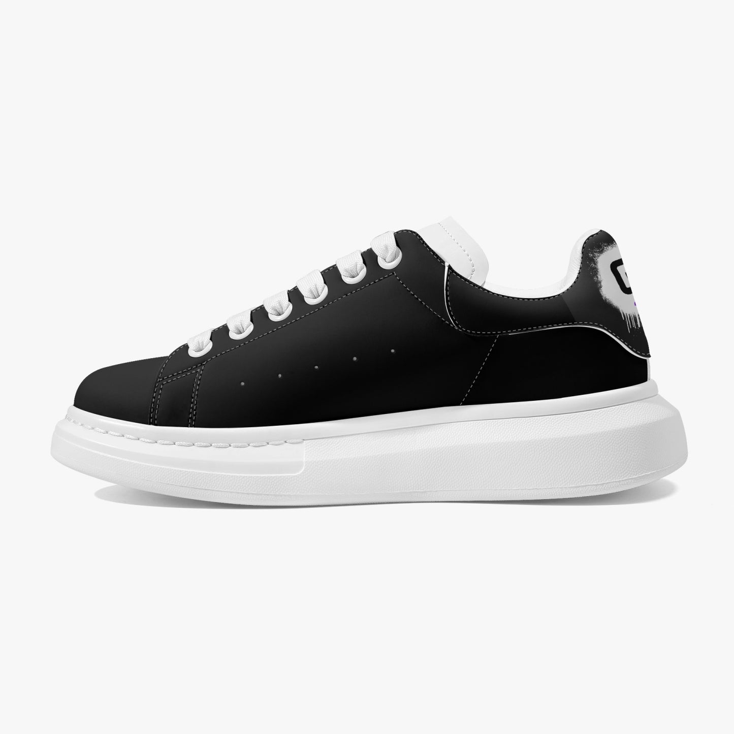 G-Inc'd Black/Purple Leather Steppers