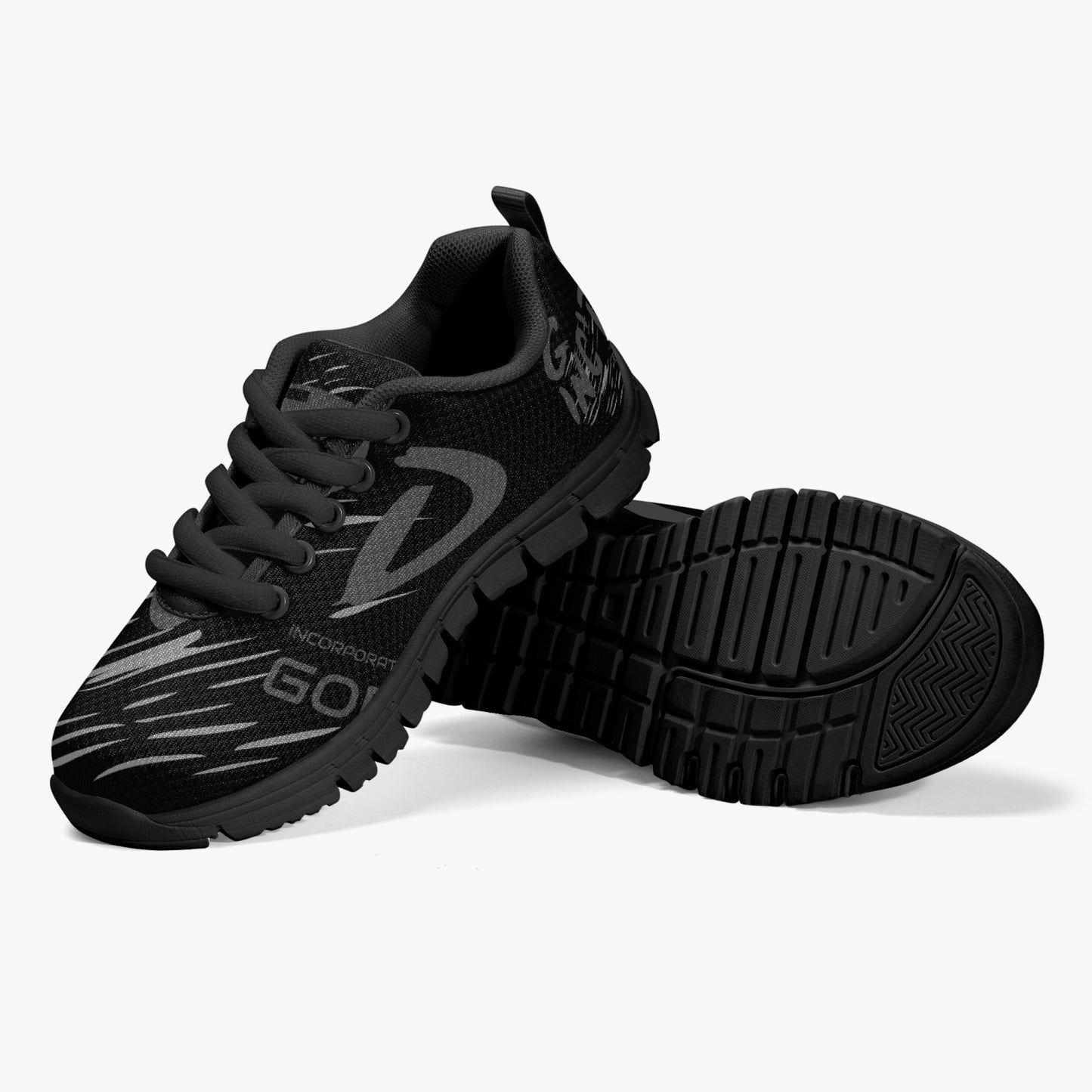 Kids' Lightweight Mesh Sneakers - Black