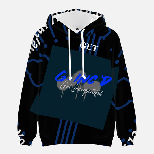 G-Inc'd Round Collar Hoodie Blue