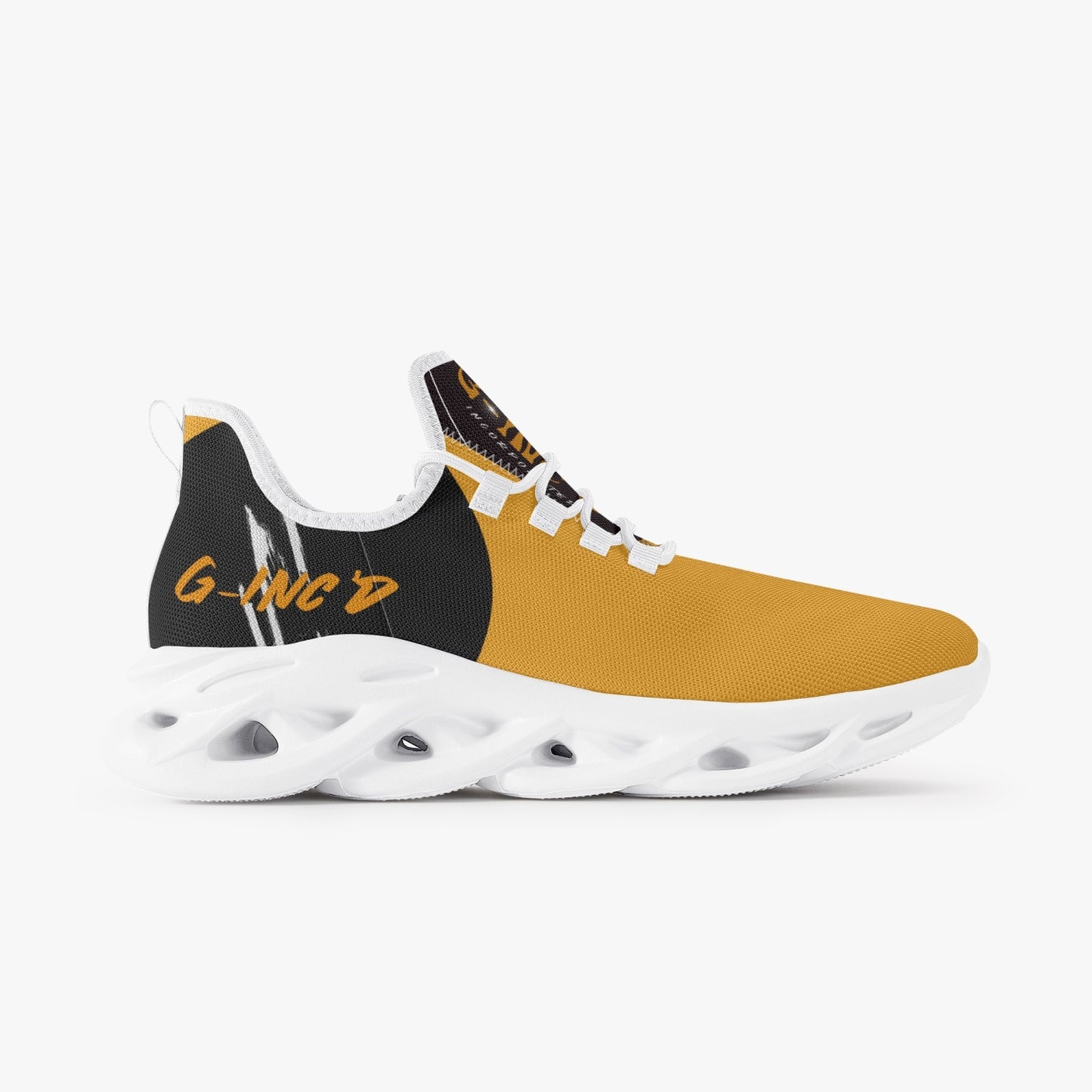 G-Inc'd Mesh Knit Sneakers - Gold