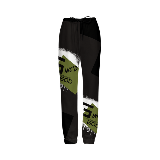 G-Inc'd Unisex Casual Fit Jogging Pants Olive