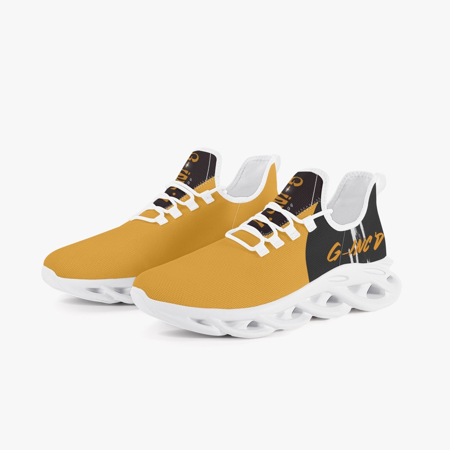 G-Inc'd Mesh Knit Sneakers - Gold