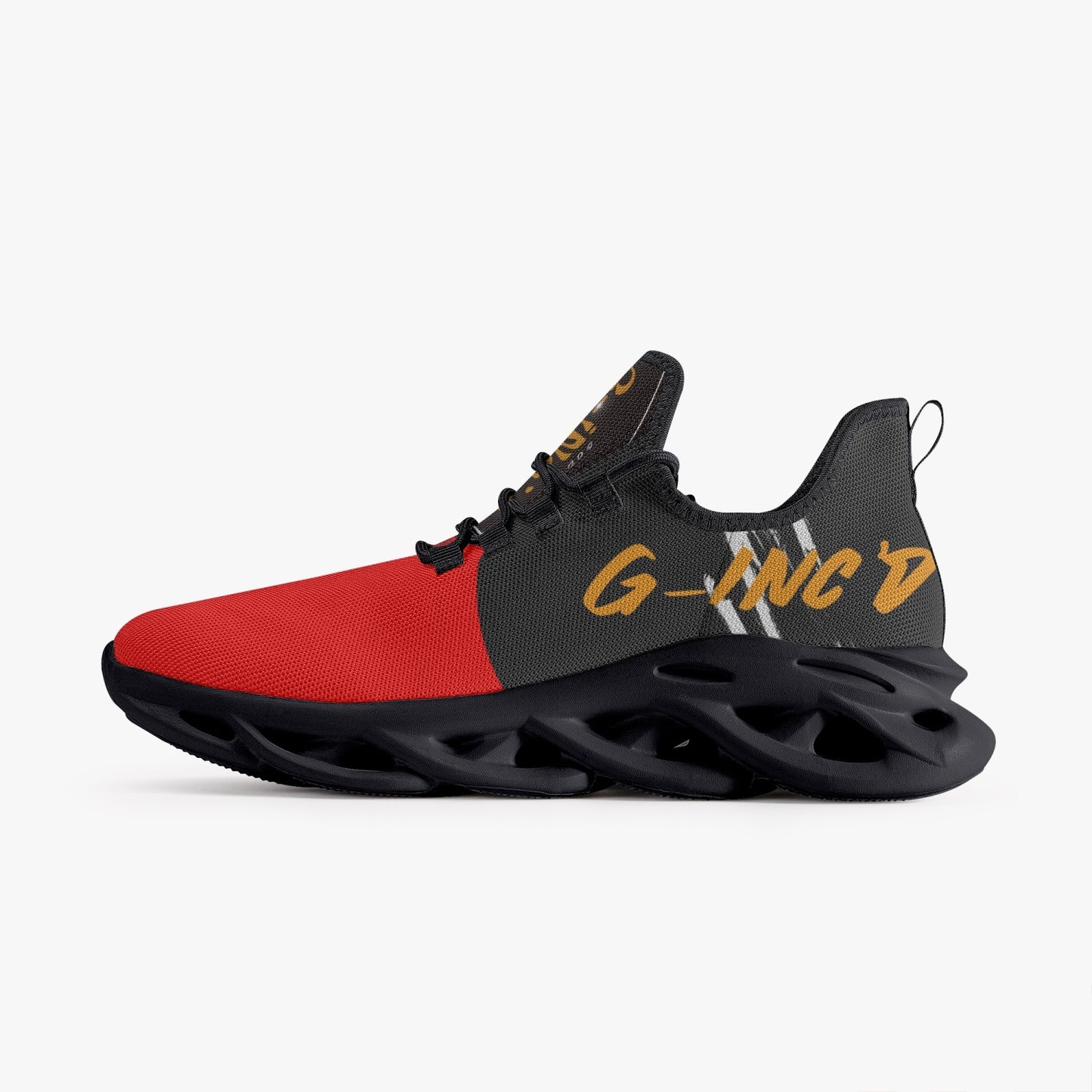 Unisex G-Inc'd Mesh Knit Sneakers -Red/ Black