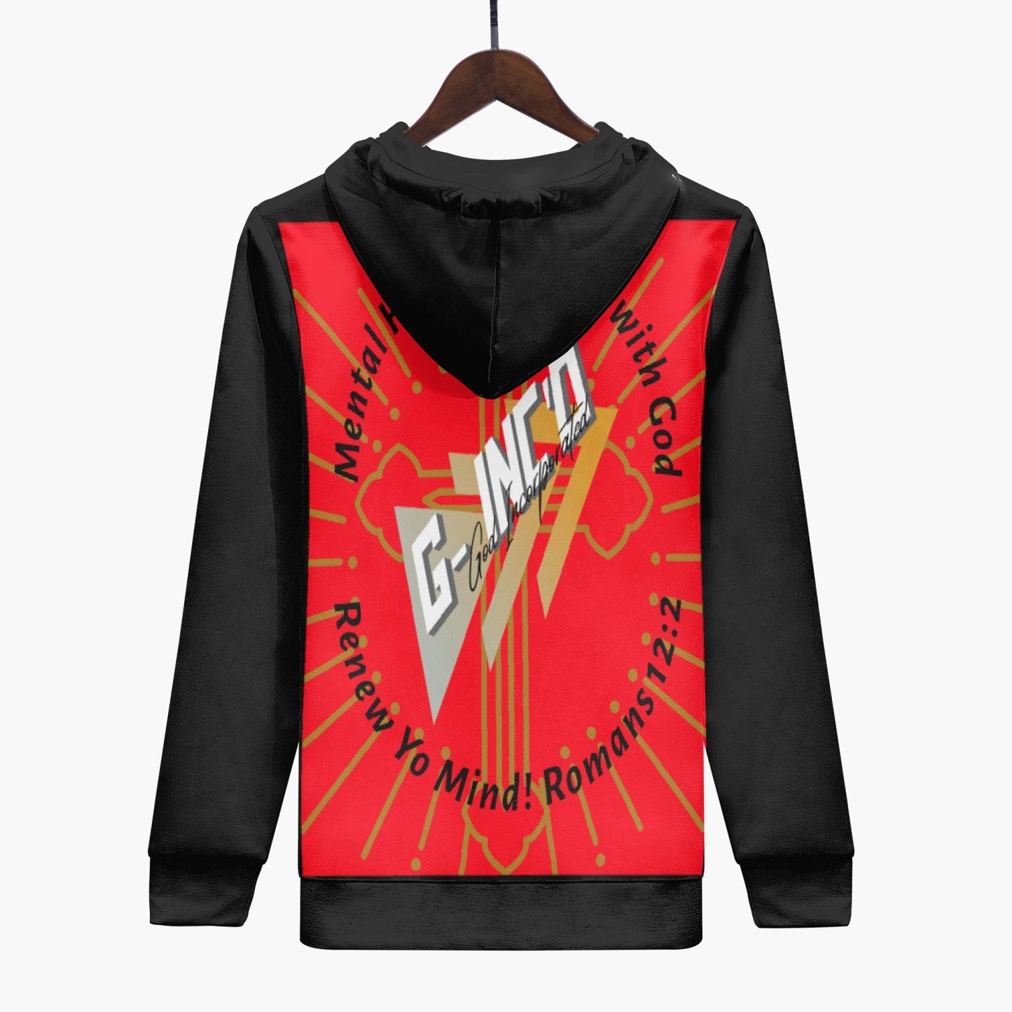 G-Inc'd Trending Men's Hoodie Red/Black