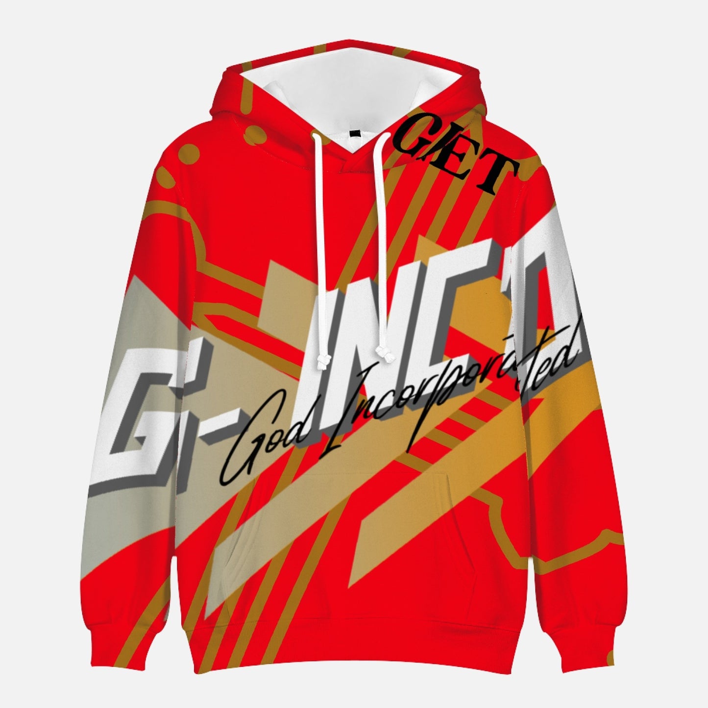 G-Inc'd  Round Collar Hoodie Red