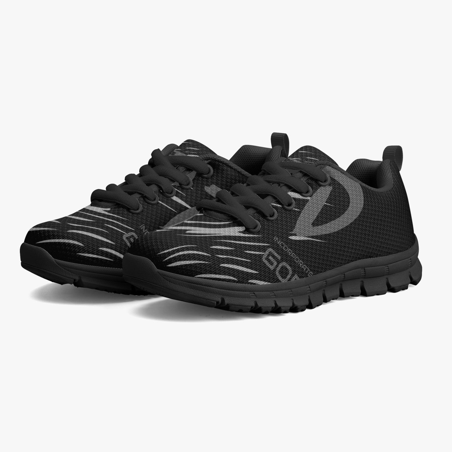 Kids' Lightweight Mesh Sneakers - Black