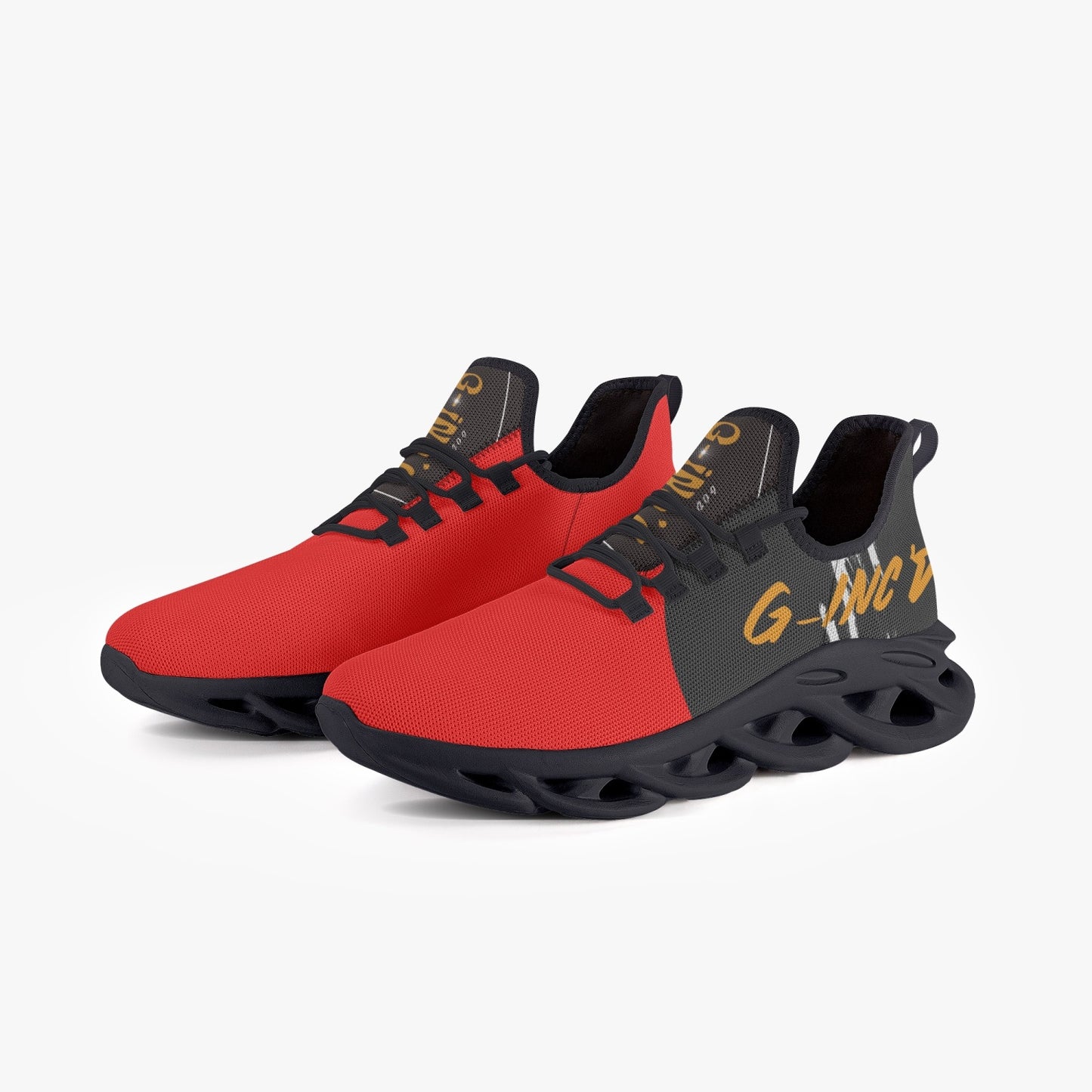 Unisex G-Inc'd Mesh Knit Sneakers -Red/ Black