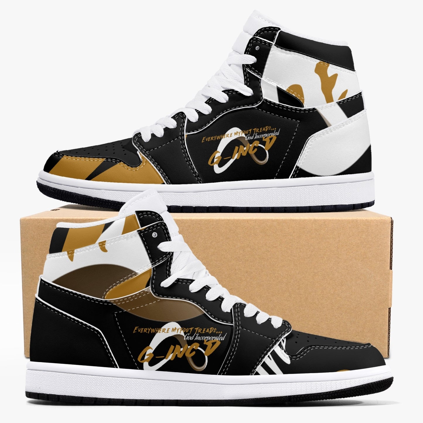 G-Inc'd  Crazy Treads Leather Sneakers