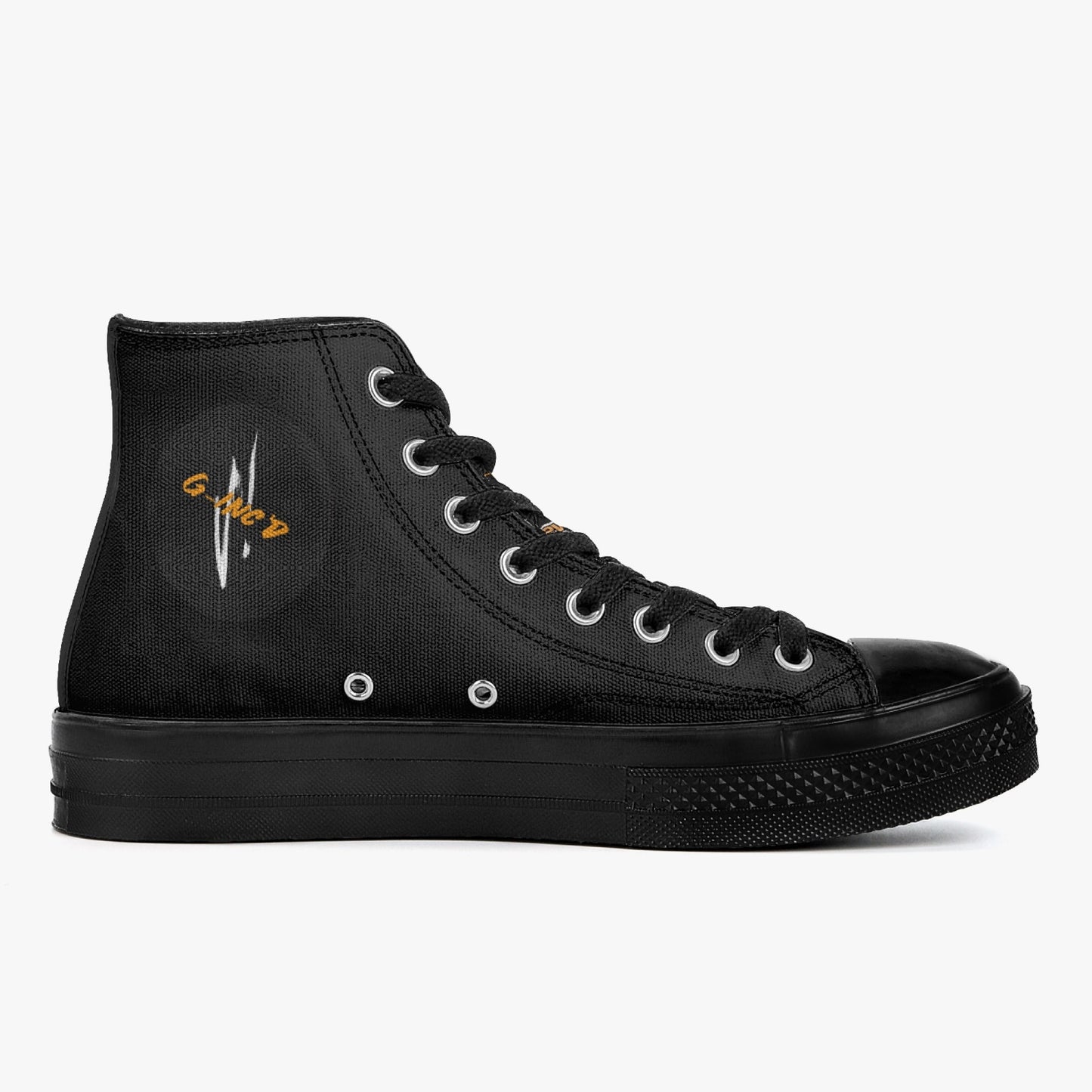 Unisex New High-Top Canvas Shoes - Black