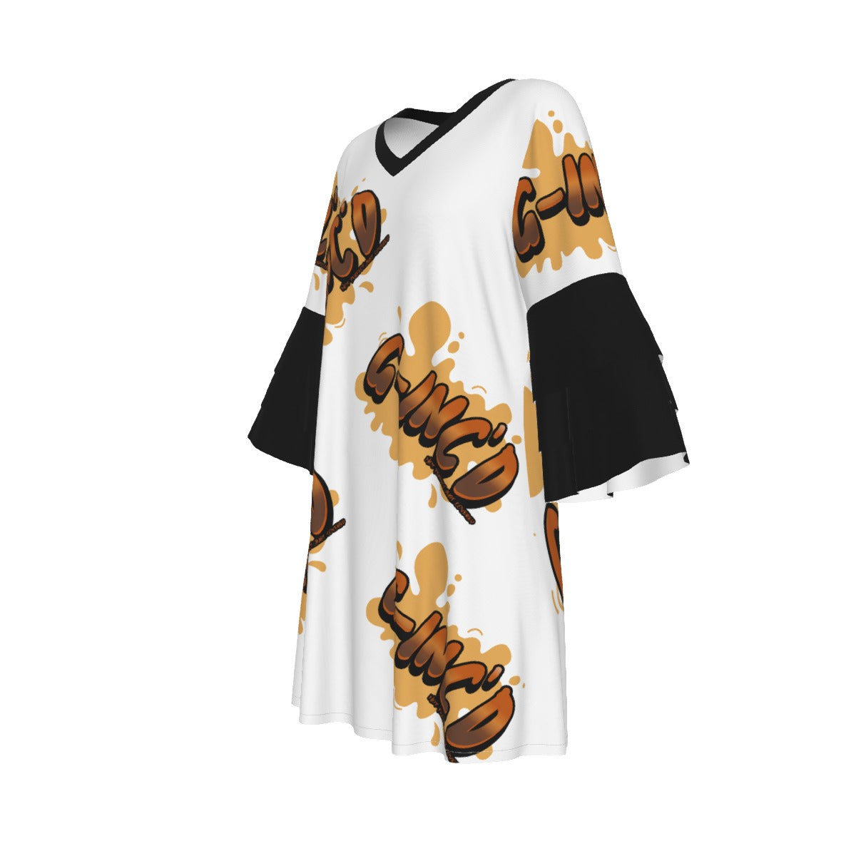 Kingdom Faith Ruffle Sleeve Dress