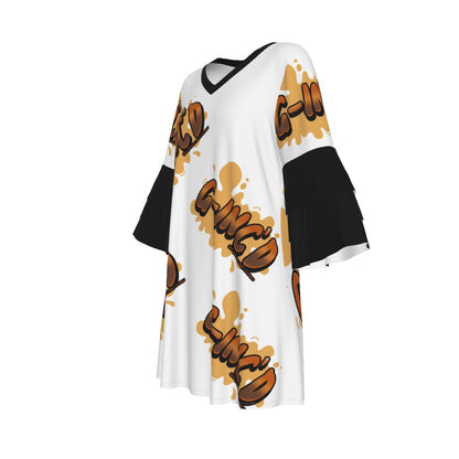 Kingdom Faith Ruffle Sleeve Dress