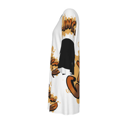 Kingdom Faith Ruffle Sleeve Dress