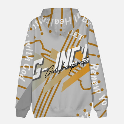 G-Inc'd  Round Collar Hoodie Gray