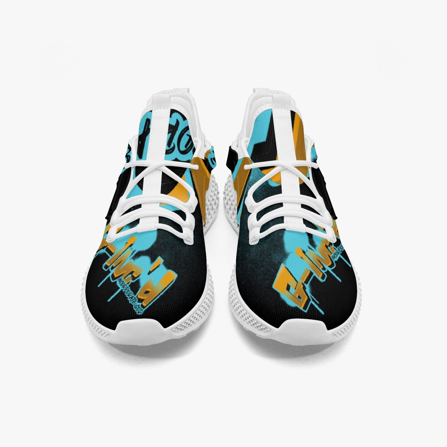 G-Inc'd Mesh Knit Turquoise Sneakers