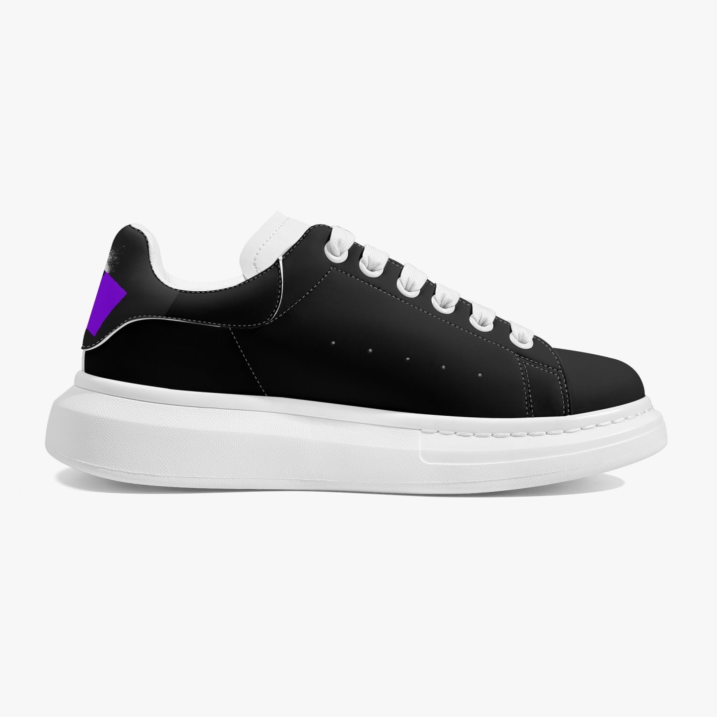 G-Inc'd Black/Purple Leather Steppers